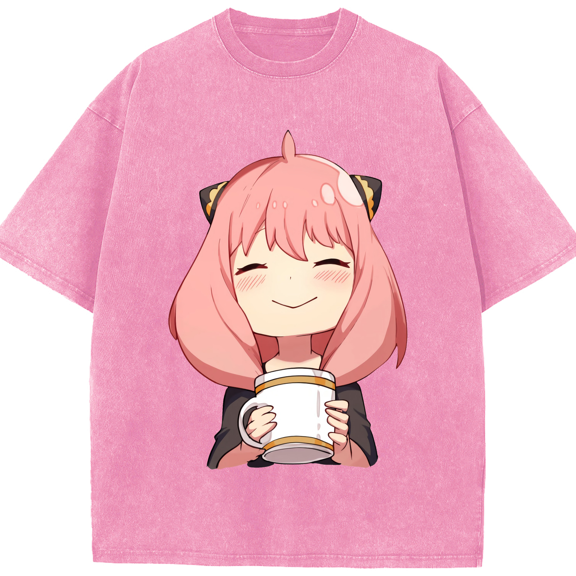（画像用） SPY×FAMILY间谍家家酒 綿100% ヴィンテージ風 半袖Tシャツ（フロントプリント）